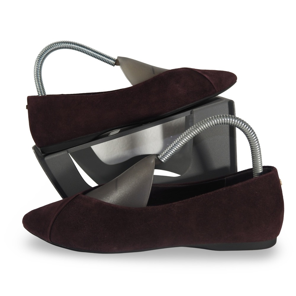 Birdies Goldfinch Ballet Flats Women 7 Mulberry Suede Pointed Toe Slip On Shoes